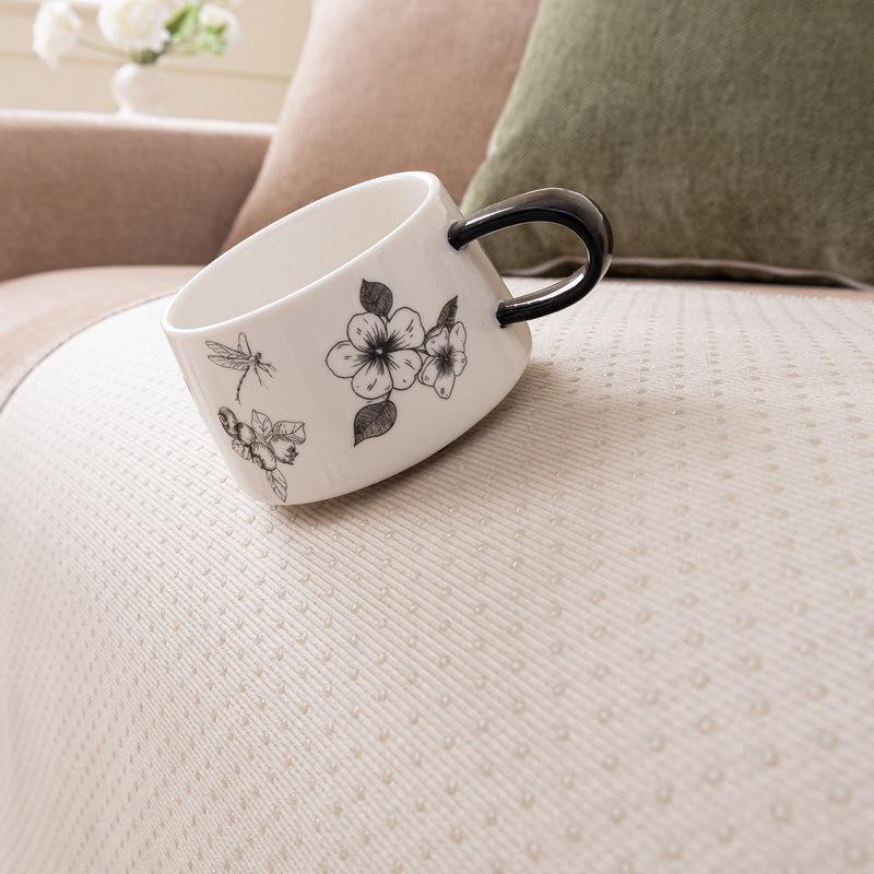 Light Luxury Solid Color Sofa Seat Cushion  New Four-Season Universal Simple High-End Cloth Cover Sofa Cover