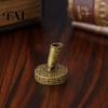 Metal Dip Pen Stand Vintage Round Holder, Durable Exquisite Carved Desktop Ornament, Calligraphy Base Pens And Quill Supply, for Desk Decoration