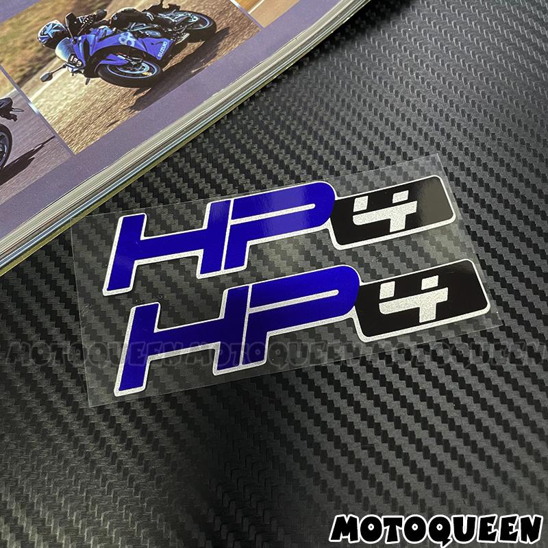 

For BMW HP HP2 HP4 R1250 GS 2X Motorcycle Fairing Helmet Body Tank Pad Side Emblem Logo Decoration Reflective Decals Stickers length 10CM