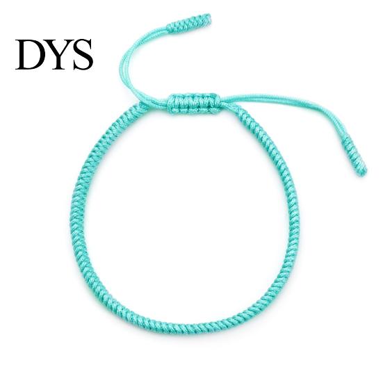 Braided Unisex Bracelet Solid Color Handmade Rope Lucky Bangle Jewelry for Party
