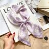 Simple temperament Spring and summer female imitation silk scarf versatile Korean version casual small square scarf neck protection decorative scarf
