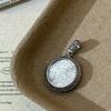 S925 Sterling Silver White Shell Arabesque Pendant - Vintage Ethnic Style