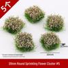 Miniature Grass Tufts for Sand Table Models - Wild Scenery Vegetation & Flower Clusters
