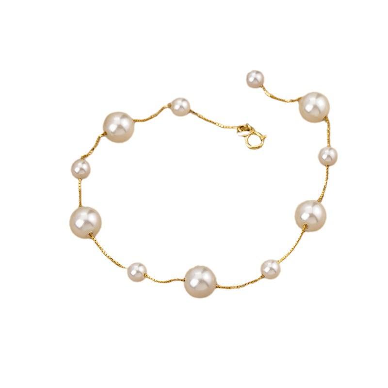 S911 silver necklace does not fade autumn and winter women's high-end sense light luxury niche collarbone chain new Chinese pearl pendant jewelry
