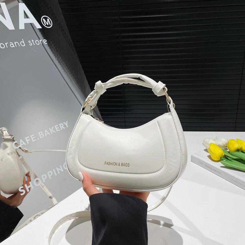 

Нишевый ретро дизайн чувство однотонная универсальная женская сумка простая повседневная на плечо сумка-мессенджер женская белый