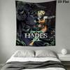 Hades poster Wall Hanging Printed Fabric Blanket Decorative Tapestries for Bedroom Living Room Home Decor