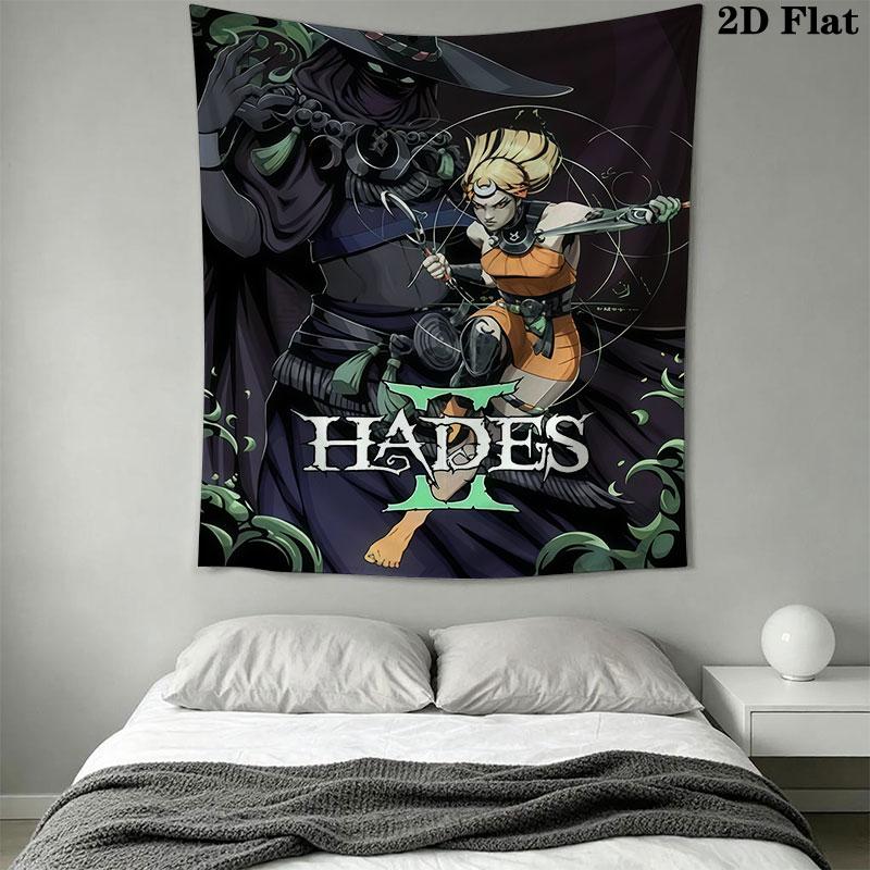 Hades poster Wall Hanging Printed Fabric Blanket Decorative Tapestries for Bedroom Living Room Home Decor
