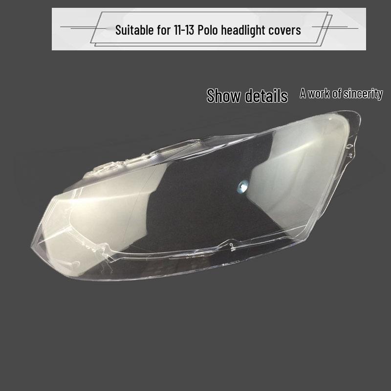 

Fits Original Polo Headlight Cover (2011-2016 Models) - Transparent Lamp Shell 11-13 Premium Passenger + Glue