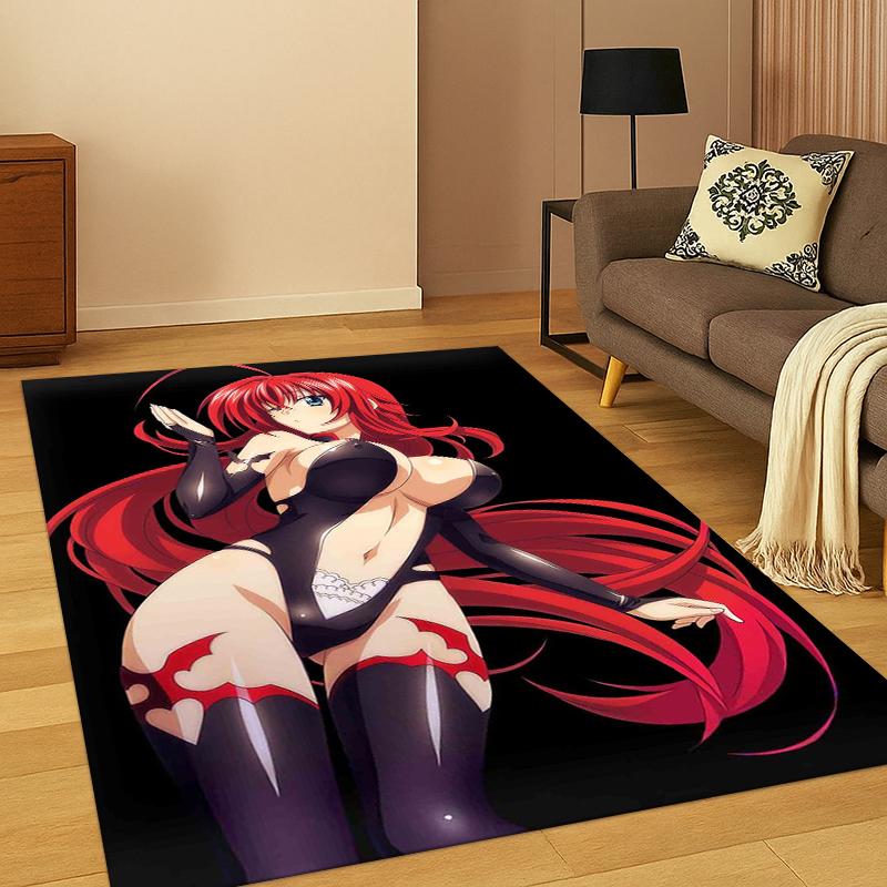 

Anime High School DxD Sexy Girl Cartoon Carpet Rug for Bedroom Living Room Sofa Doormat Home Decor,Kid Game Area Rug Non-slip 40x60cm