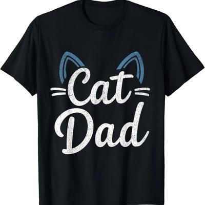 Cat Dad Happy Fathers Day For Cat Lovers Family Matching T-Shirt