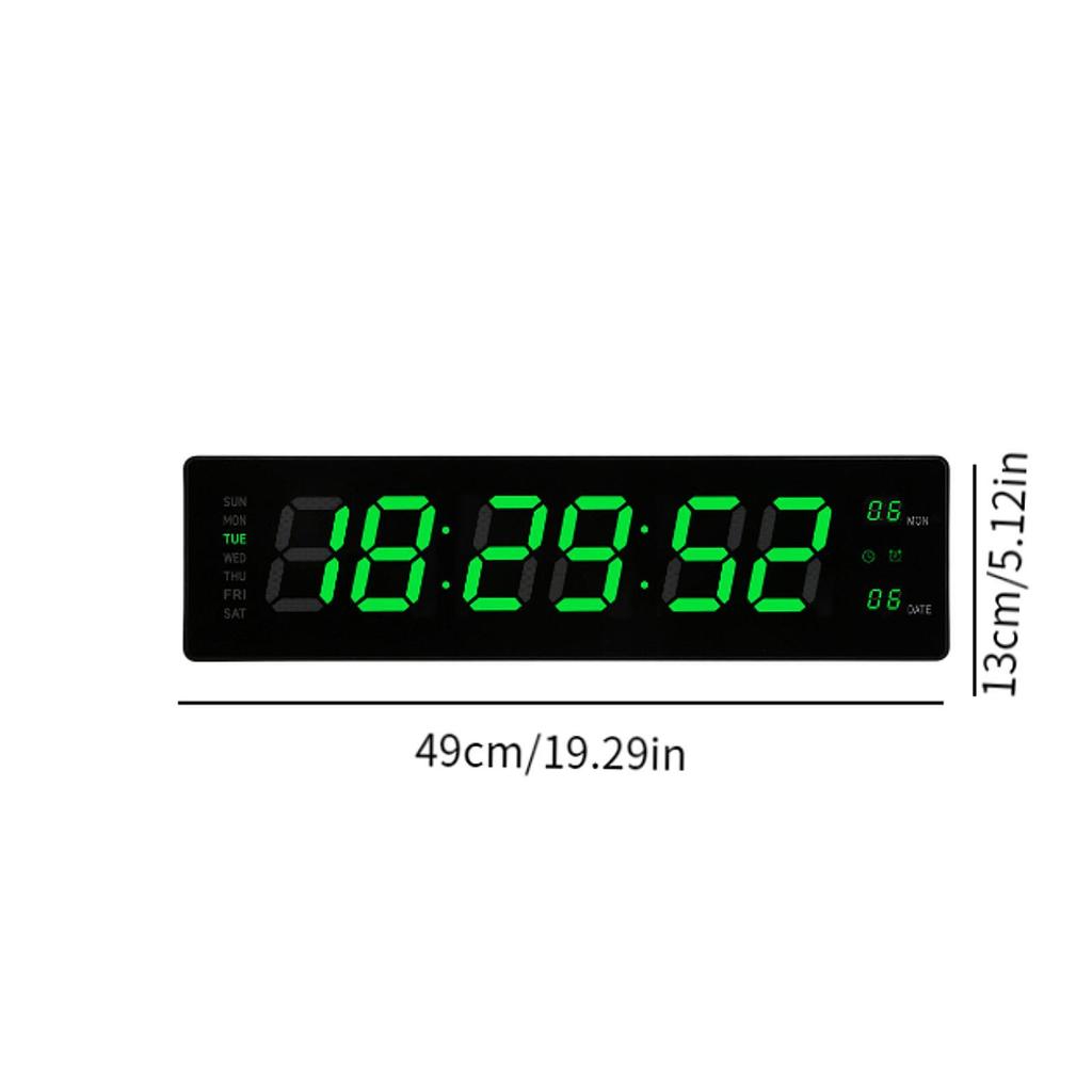 Wall Hanging Alarm Clock Dorm Farmhouse Studio Teens Dorm Led Digital Clock