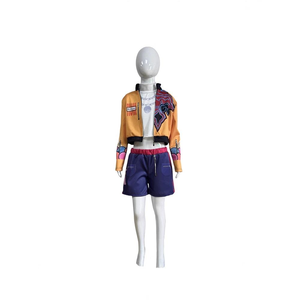 Kpop K Pop Cacciatori di Demoni Rumi Zoey Mira Costume Cosplay Bambini Ragazze Halloween Palcoscenico Motivo Stampato 3D Vestiti per Gioco di Ruolo