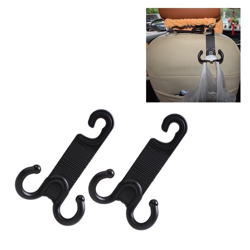 2 Stück Edelstahl Stabile Autositzhaken Auto-Kit