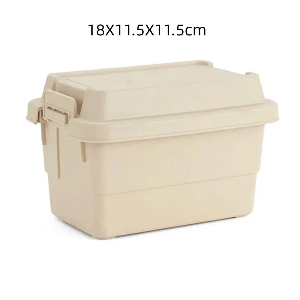 Plastic Camping Spice Kit Durable 1.1L/0.9L Camping Storage Box Large Capacity 6pcs Condiment Jar BBQ Utensils Organizer