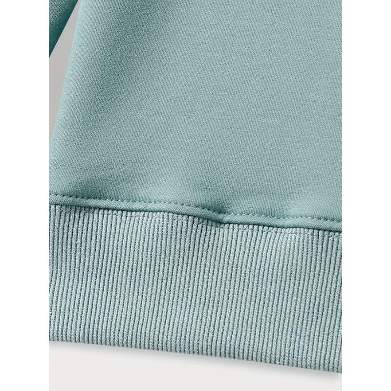 Neck 17 Colors Pullover Crew Sweatshirt Casual Long Sleeve Sweatshirt For Fall Winter Womens Clothing