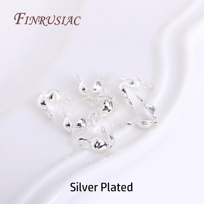 14K/18K Gold Plated Clam Shell Bead Tips,Crimp Beads Cover,DIY Jewelry Accessories,Knot Cover Ends Tip