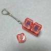 New 2/3/4 Keys Keyboard Keychain Key Button Pass The Time Keycap Keychain Transparent Stress Relief Pinch Adult