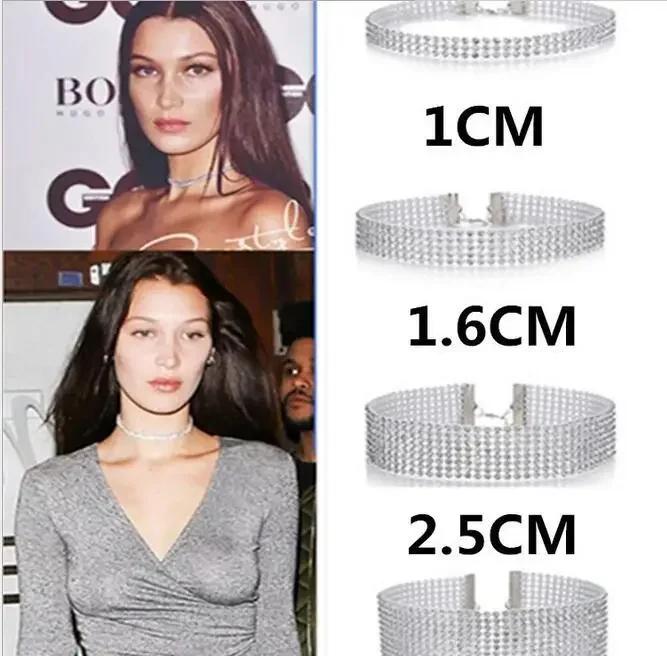 Dámský evropský styl Náhrdelník Bundle Neck Element Módní Šperky Punk Hip Hop Náhrdelník Náhrdelník Intarzie Štrasový límec Dárek