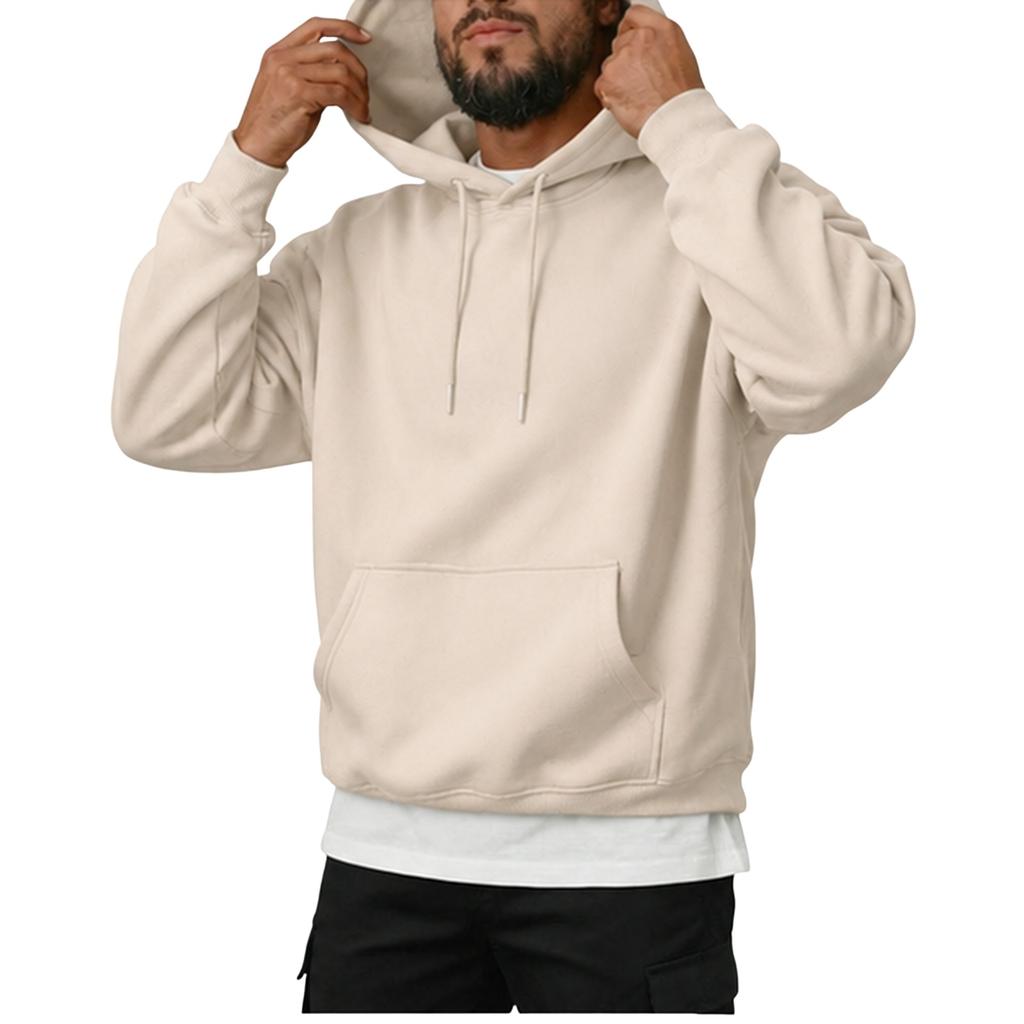 Felpa Invernale da Uomo con Scollo a Girocollo Pullover Casual per l'Uso Quotidiano