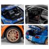 1/32 Sportwagen-Modellauto, Mustang Shelby GT500, Druckgussmetall, hochsimulierte Sound- und Lichtsammlung, Kinderspielzeug-Geschenke