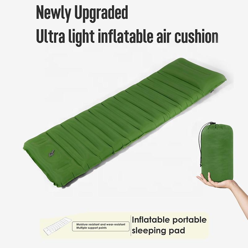 Lightweight Portable Self-Inflating Folding Air Bed Pillow Top Automatic Inflatable Moistureproof Camping Hiking&Outdoor Mat