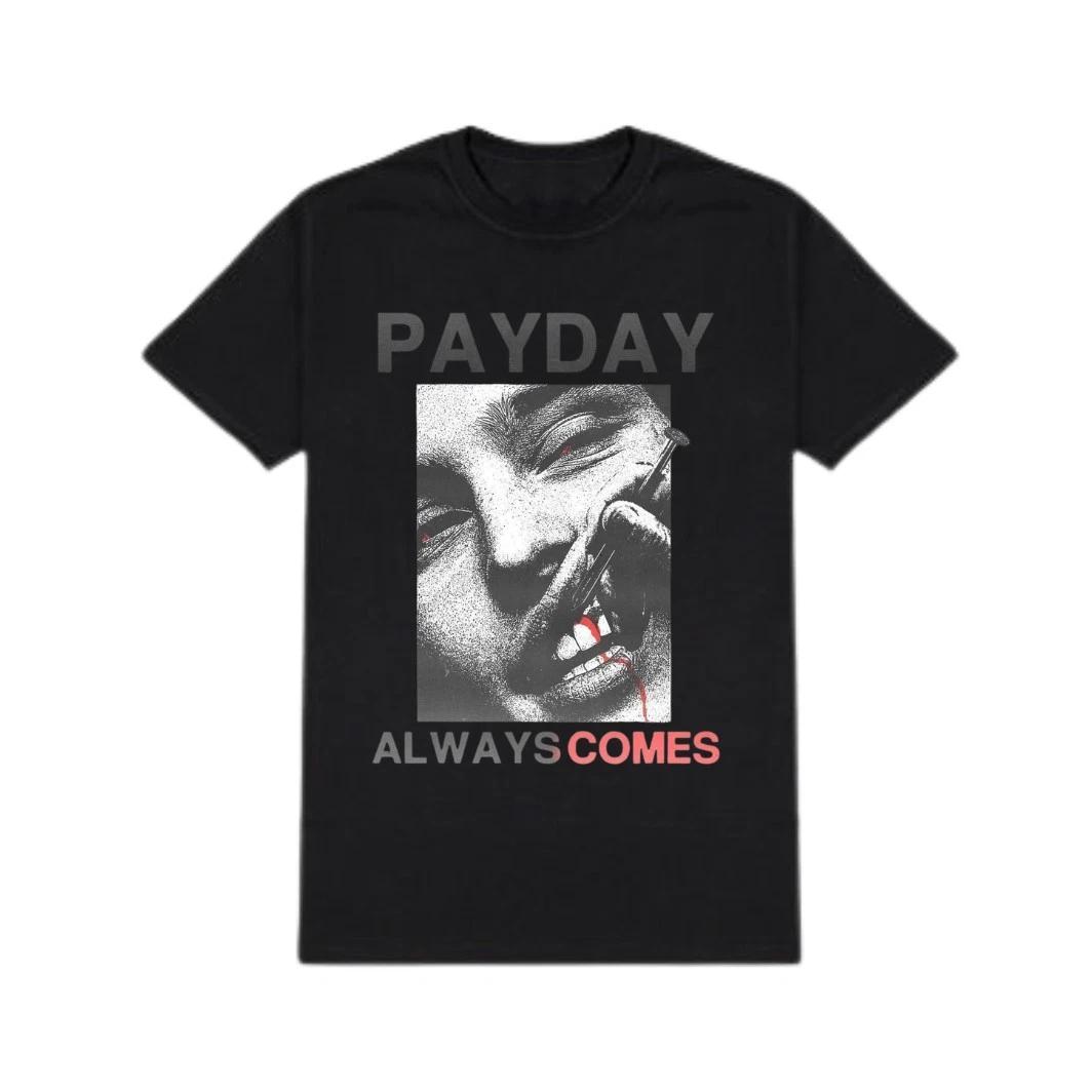PAYDAY Graphic Oversized T T-Shirt Vintage Black Streetwear Unisex Tee M