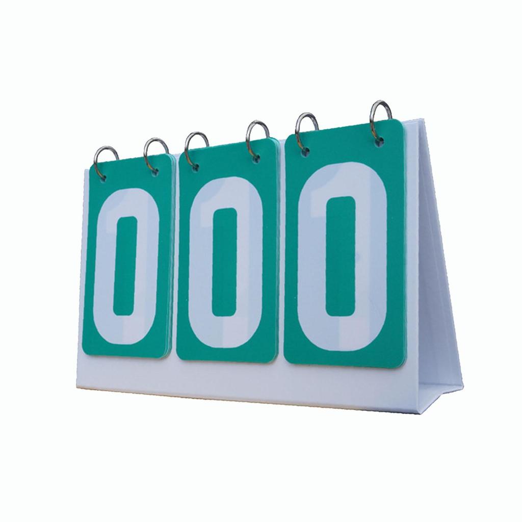 Score Counter Score Keeper Multipurpose Tabletop 3 digits Flip Number Score Board Table Score Flipper for Basketball Baseball