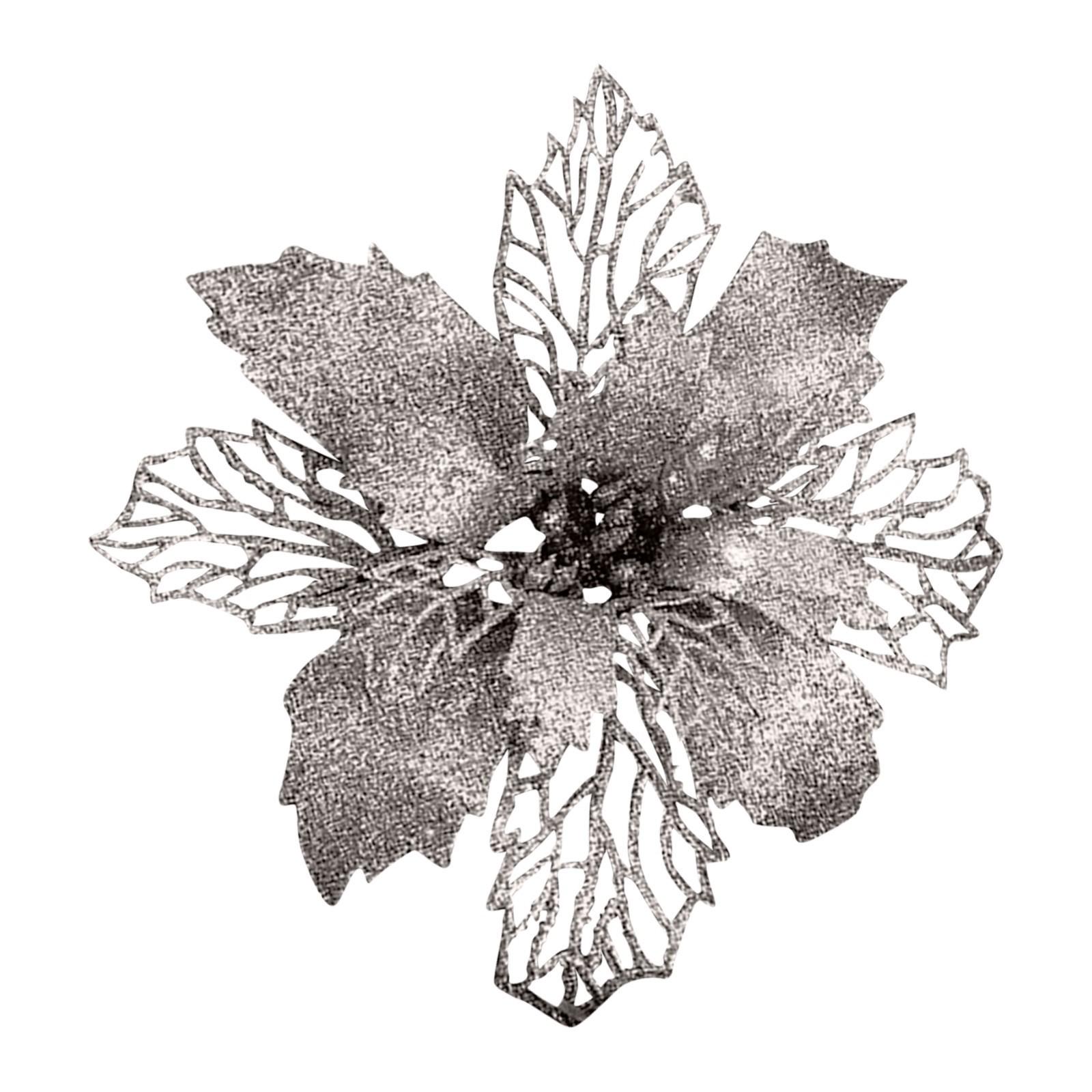 

Украшения Рождественской Елки Рождественское Моделирование Цветка Рождественский Орнамент One Size серебряный