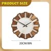 Creative Round Wooden Wall Clock with No Movement for Kitchen, Bedroom, Dining Room - Suitable