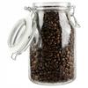 GLASS HERMETIC JAR WITH GLASS LID 1.1L