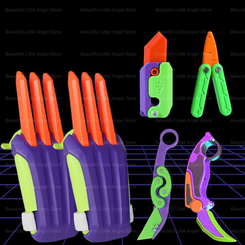 

Нові 3D Морква Гравітаційна Кігтева Іграшки-Фітджети Декомпресійна Картка-Натискалка Іграшка Антистрес Мила Ріпа Ніж Зняття Стресу Хлопчик Круті Іграшки Подарунок