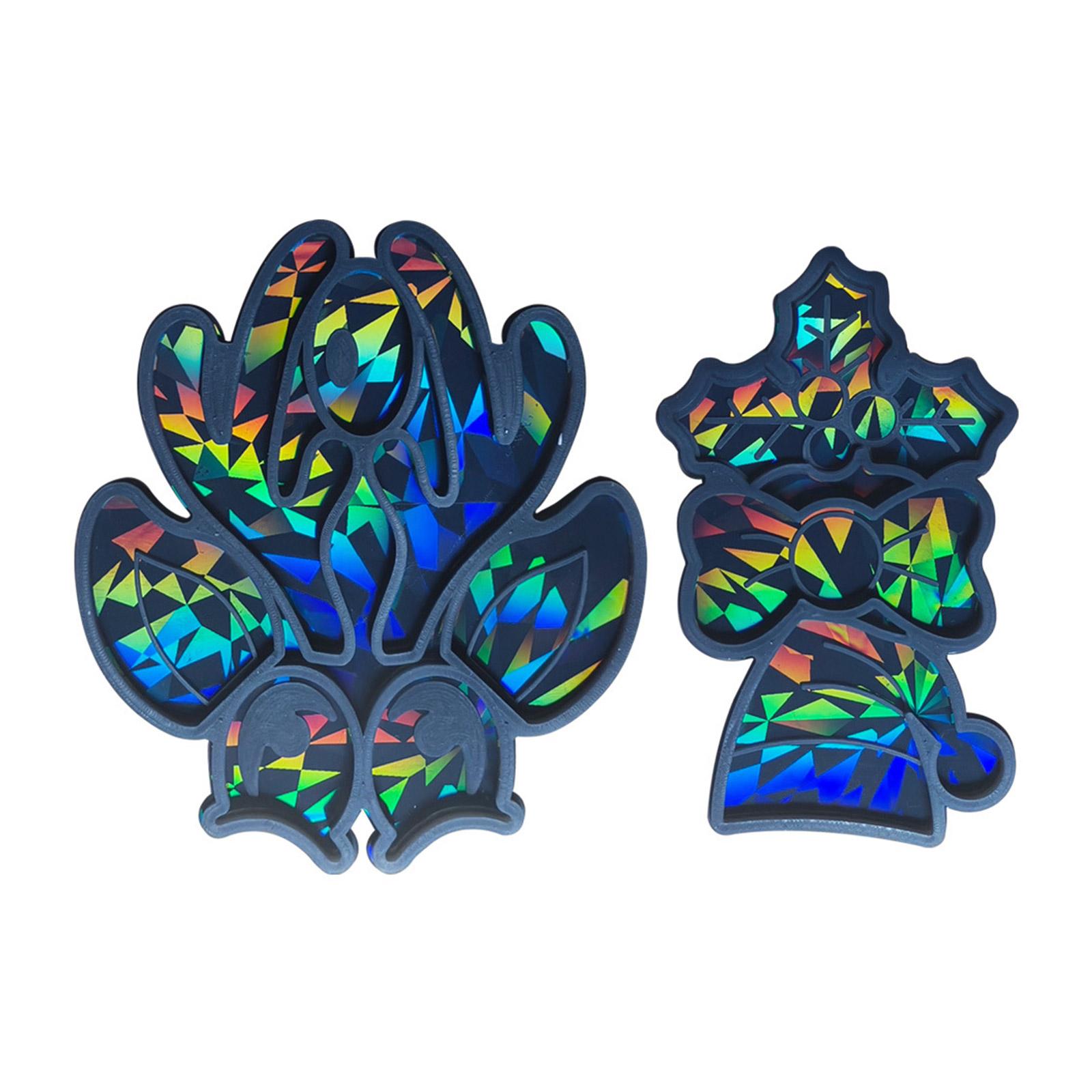 

2 шт. Голографическое украшение в виде рождественской шляпы лося, силиконовая форма для эпоксидной смолы, форма для ювелирных изделий, форма для смолы, форма для подвески, подходит для поделок своими руками чёрный