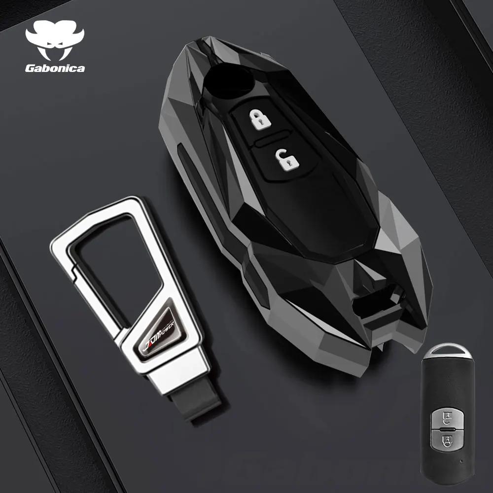 Key Case for Car New 2 3 Buttons Zinc alloy Car Key Fob Case Cover For Mazda 2 3 6 Atenza Axela Demio CX30 CX-4 CX-5 CX5 CX-3 C