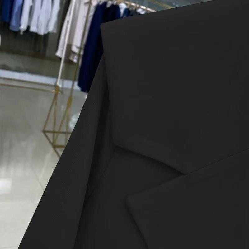 Nová móda podzimní černý oblek bunda Žena volný retro ležérní volný závěs korejský profil designový oblek bílý oblek