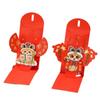 2Pcs Chinese 2025 New Year Red Envelope Blessing Lucky Red Pockets 3D New Year Red Packet  Bless