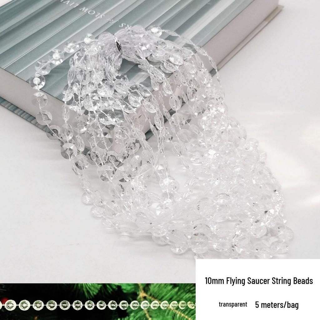 Double-Line Pearl Sunflower Snowflake Beads DIY Decoration