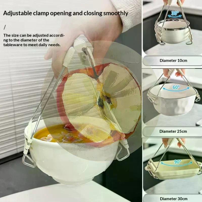 Household Heat-Resistant Silicone Non-Slip Bowl And Plate Grabber Food Plate Clip Dish And Plate Lifter! ONESIZE