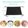 Hanging Cat Hammock, Pet Hammock for Cage, Adjustable Cat Bed Two Sides Comfortable/Waterproof Resting Sleepy Pad for Cats Small