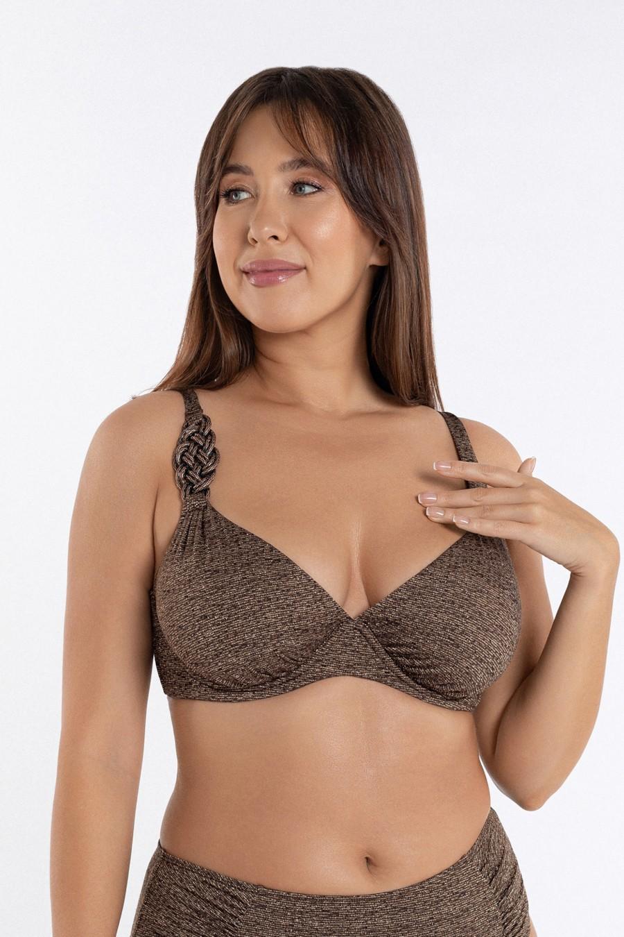 

Marc & Andre Underwired Soft Cup Swim Bra (104380) 52E brown-nose кольору