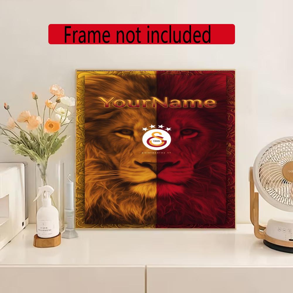 Galatasaray Customize Text Diamond Painting Round Diamond Mosaic Suitable For Beginners Diamond Painting Rhinestones Gift Frameless