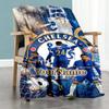 Team Club 2 Personalized Text Blanket Gift Personalized Blanket Warmthful Decor Great for Living Room Office Chair Livingroom Seaside