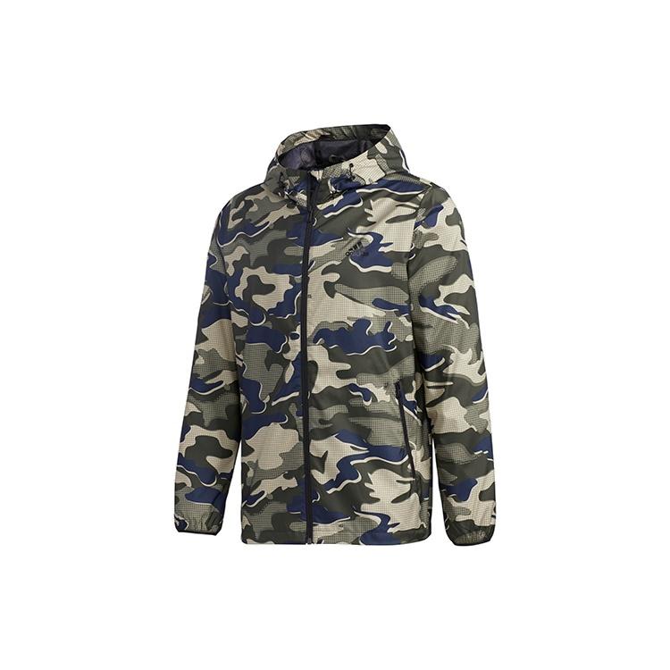 adidas Mh Wb Camo Camouflage Sports Hooded Jacket Asia Edition Camouflage Men s GF3966 S