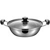 Stainless Steel Shabu-Shabu Pot, 26cm, 4.2L, IH and Gas Compatible, Houmiya RB-3259