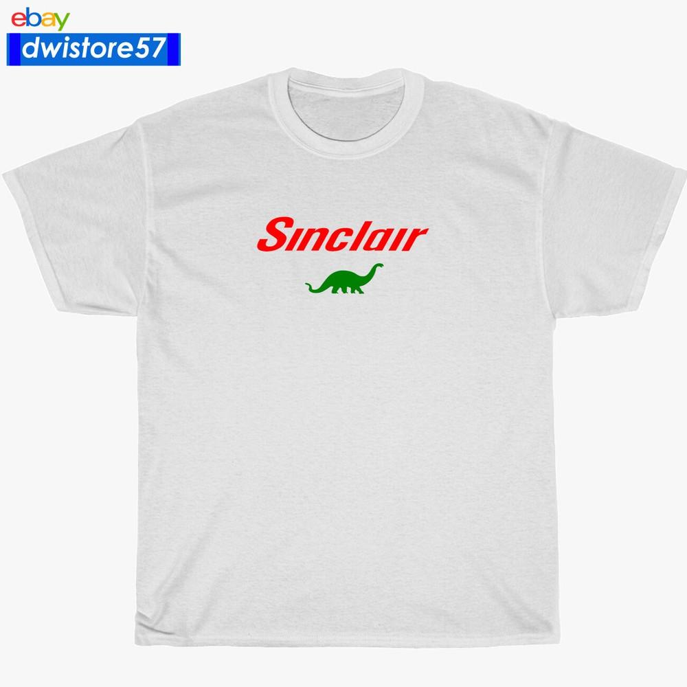 New Shirt Sinclair Dino Gasoline Logo Black/Navy/Whi wbr/ te/Sport Grey T-Shirt S-5XL Unisex T-Shirt XXL