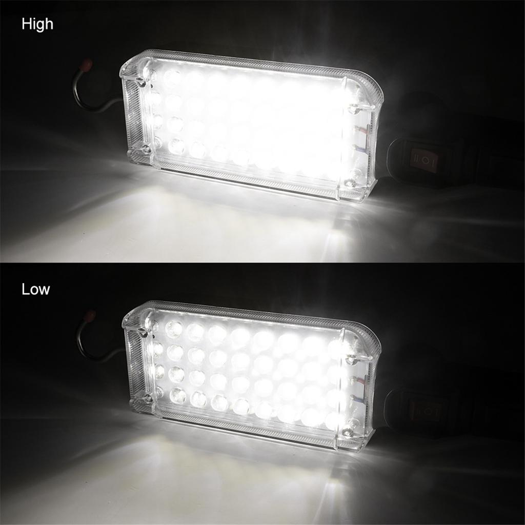 BAAU Portable USB Rechargeable Work Light COB Repairing Lamp with Magnet & Hook 34 LED Camping Lamp Flashlight