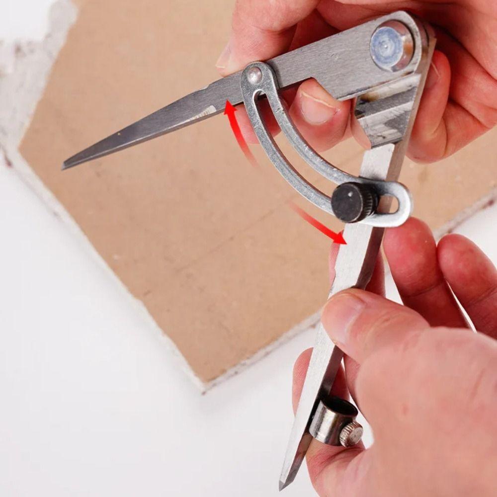 Pencil Marking Steel Wing Divider Edge Creaser Spacing Compass Compass-Circle Maker  Carpenter