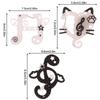 Cute Note Carabiner Keychain Cartoon Acrylic Keyring Couple Key Holder For Girls Backpack Pendant Bag Charm Lovely Gifts
