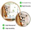Removable Koala Window Cling Cute Koala on Branch Sticker Watercolor Animal Static PVC Decals for Kids Baby Bedroom Nursery