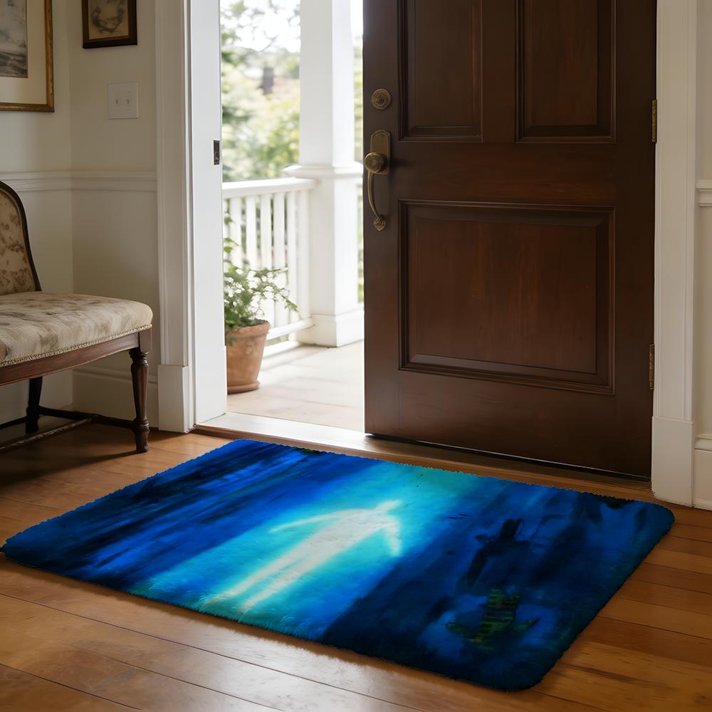 Rapper WWAKE UP LUCKI Floor Mat Soft Flannel Absorbent Mat Non-Slip Rug Home Bedroom Bathroom