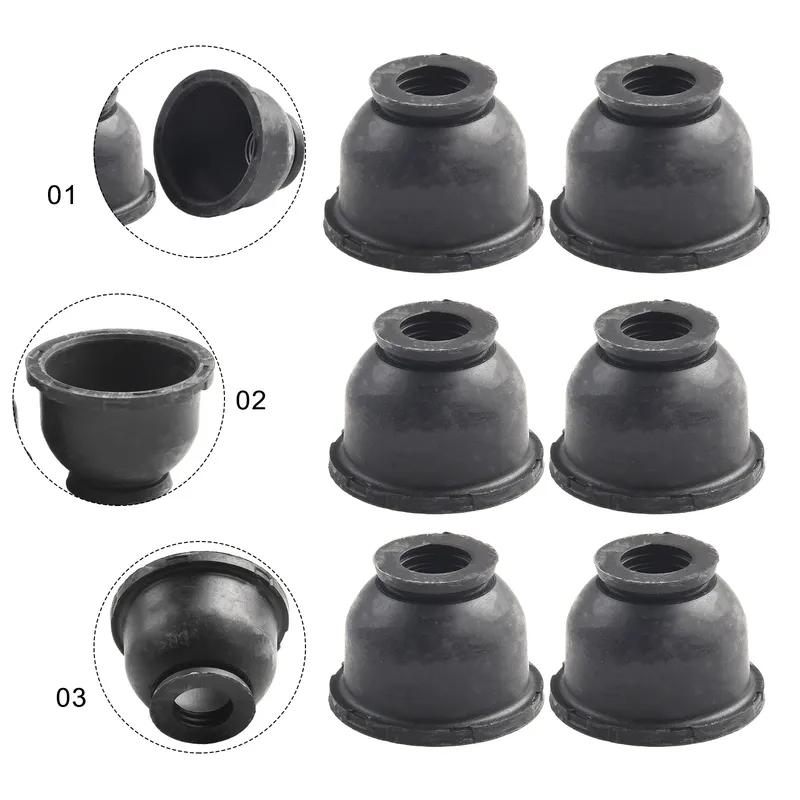 6pcs Car Suspension Steering Hot Sale Practical  Boot Dust Dust Boot Covers Linkages Gaiters Cover Ball Joint